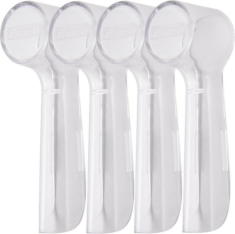 iBrush 4 Pack Protective Cover Cap Compatible with Oral B Replacement Heads, Fits for Cross Action Brush Heads and Pro 500, 1000, 1500 Electric Toothbrushes - Image 1